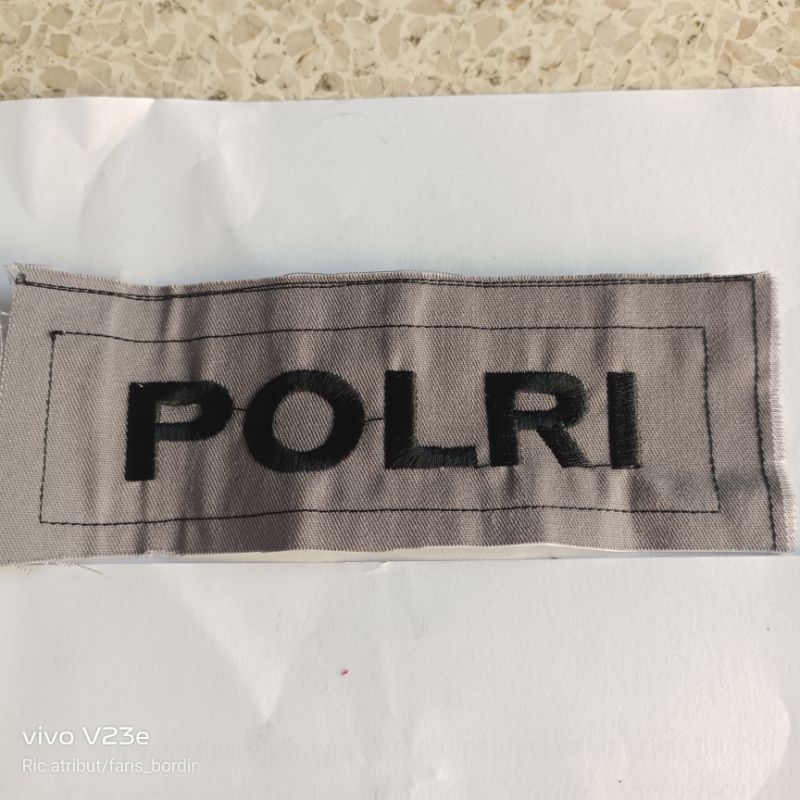 

NAMA POLRI NAME TAG POLRI