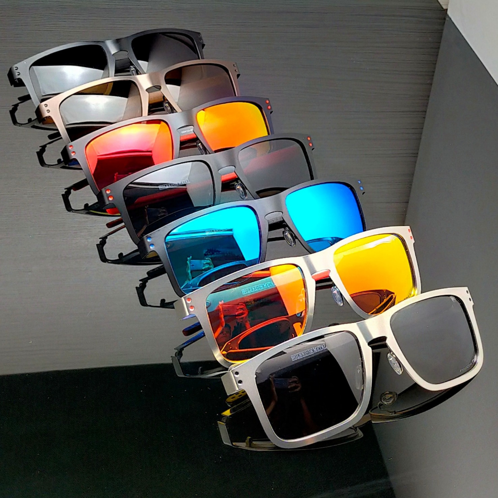 KACAMATA FRAME TITANIUM GAYA FASHION MENGEMUDI BERSEPEDA ANTI SILAU