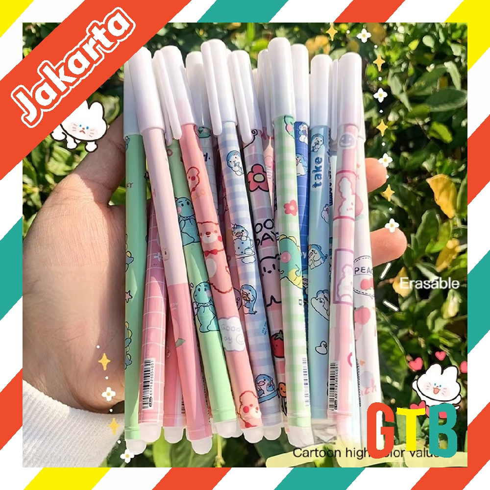 

❤️GTB❤️ ( 1pcs ) Pulpen Bisa Di Hapus Erasble Karakter Motif Pulpen Cartoon bisa di hapus Eraseable Pen Gel S142