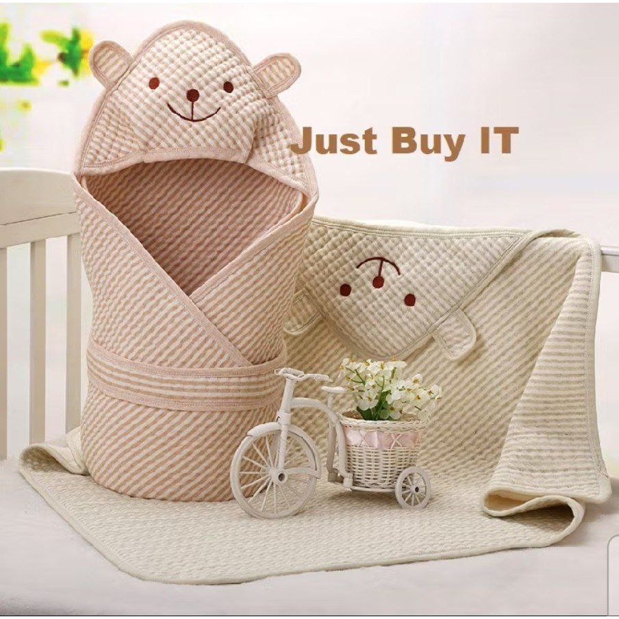 selimut hoodie bayi premium lembut tebal dan nyaman