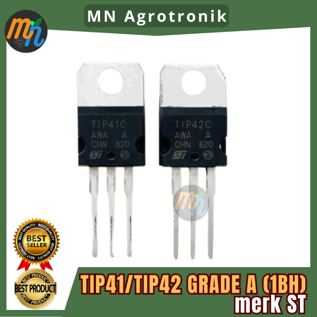 TIP41 / TIP42 GRADE A (1BH) merk ST TIP41C TIP42C SUPER TIP 41 TIP 41C TIP 42 TIP 42C