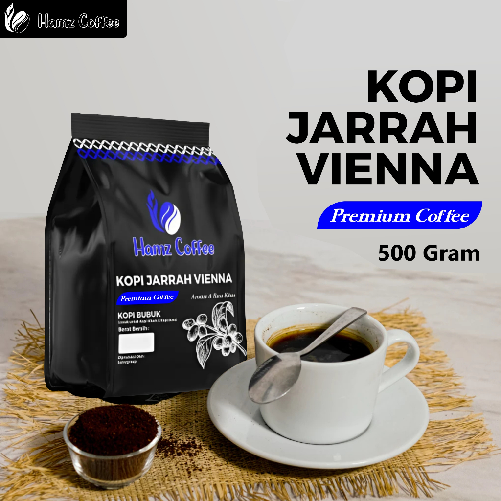 

Hamz Coffee - kopi bubuk jarrah viena super premium 500gr