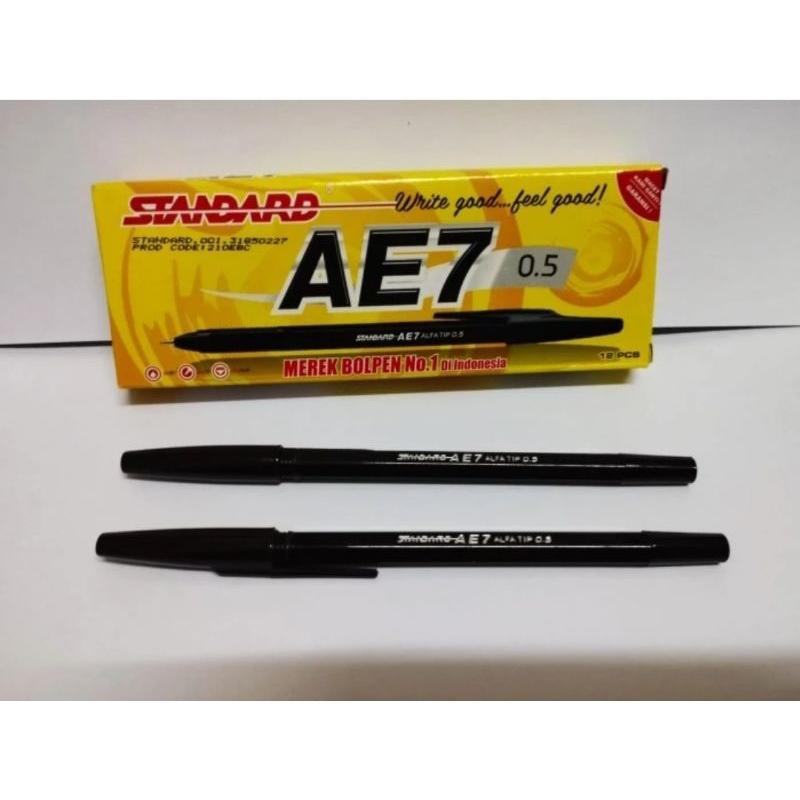 

PC - BALLPAINT STANDARD AE 7 0.5 | 1 pc | STANDART Ballpaint Balpen Pena Pulpen Alat Tulis Sekolah Kantor