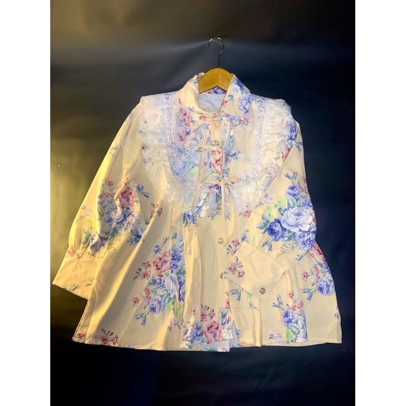 Blouse Meijiwang Pita - Kemeja Brukat Pita Premium