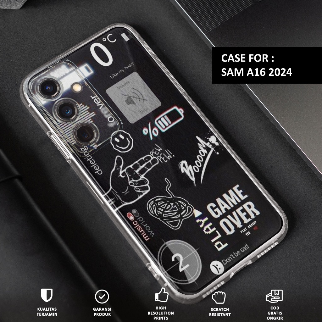 Case SAMSUNG A16 2024 - Casing SAMSUNG A16 2024 - Motif NASA TICKET - Softcase Premium - Case Hp - C