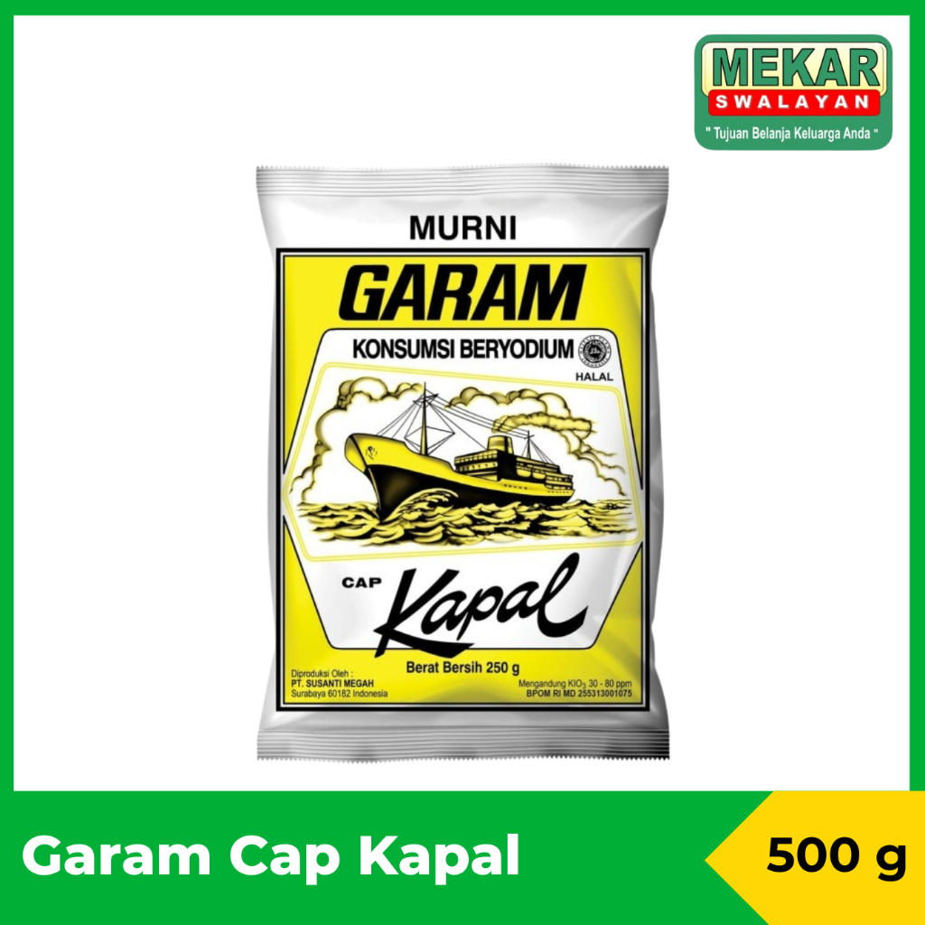 

Garam Murni Cap Kapal 500 g