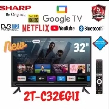Sharp led 32 android Tv 2T-C32BG1I