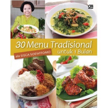 30 Menu Tradisional ala Sisca Soewitomo Untuk 1 Bulan (COVER IJO)**Sisca Soewitomo