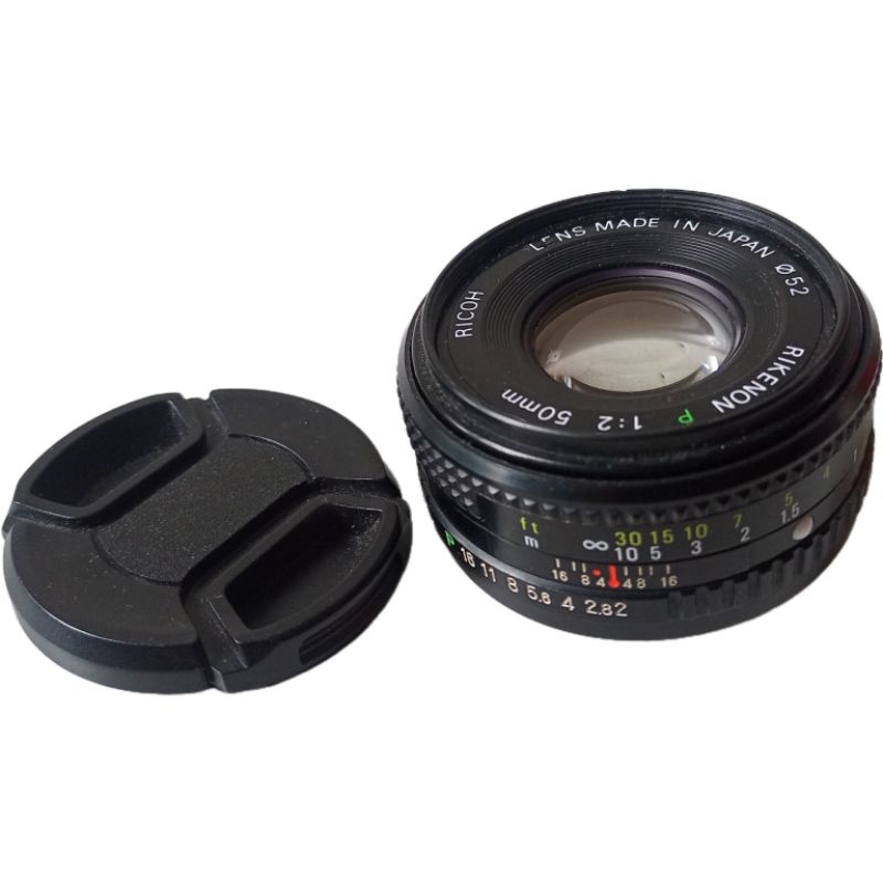 Ricoh 50mm f2 lensa manual