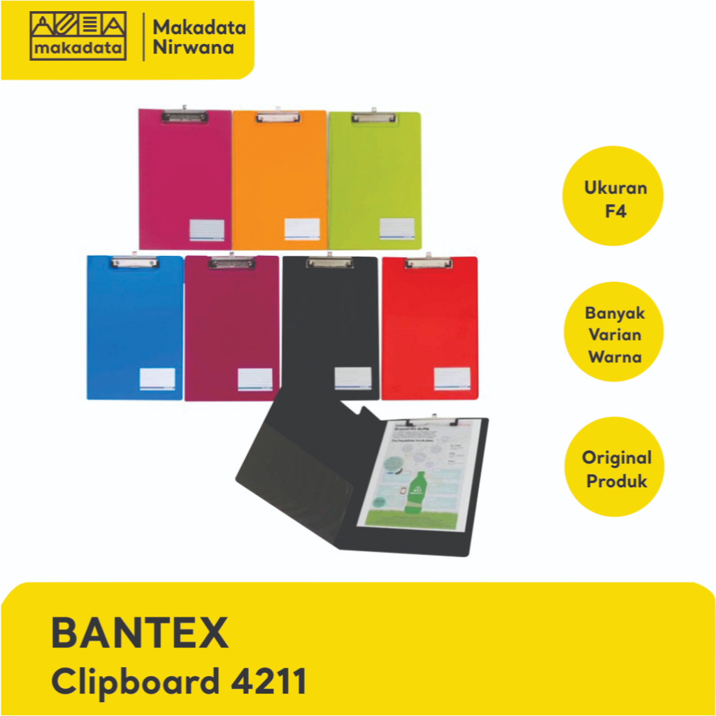 

BANTEX CLIPBOARD/PAPAN UJIAN FC COVER 4211 (1 PCS)