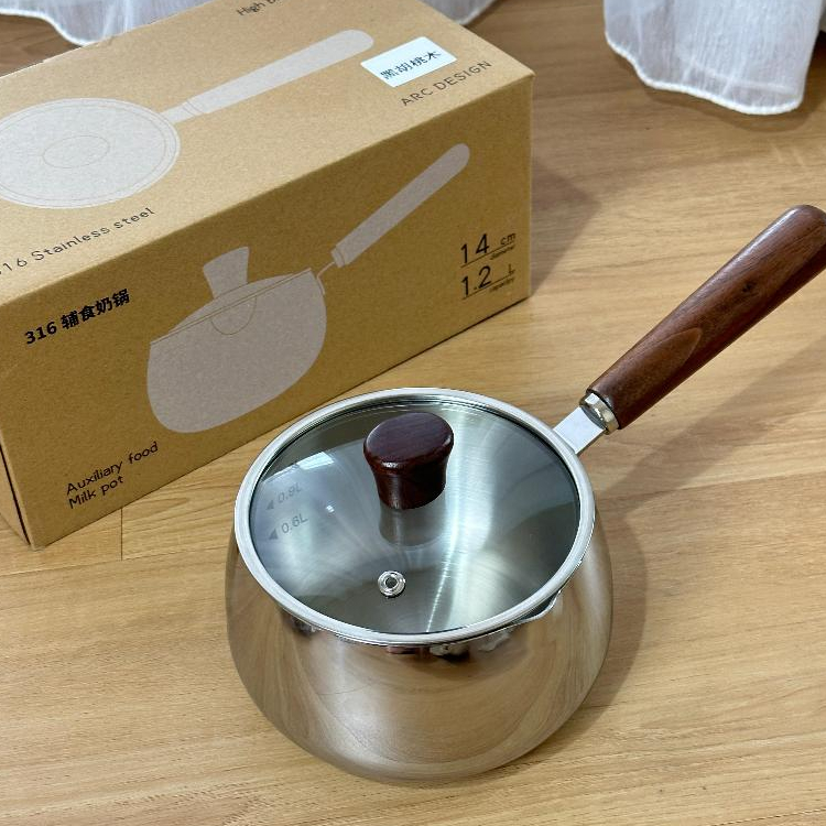 Milk Pot Stainless Steel Premium SUS 316 Panci Susu Panci Kukus