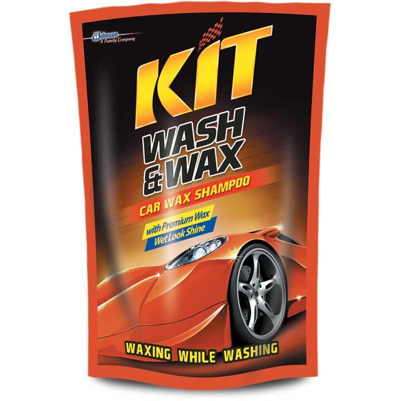 Kit Wash & Wax Car Wax Shampoo 400 ml