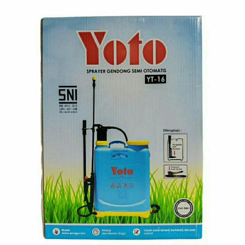Sprayer manual yoto 16L