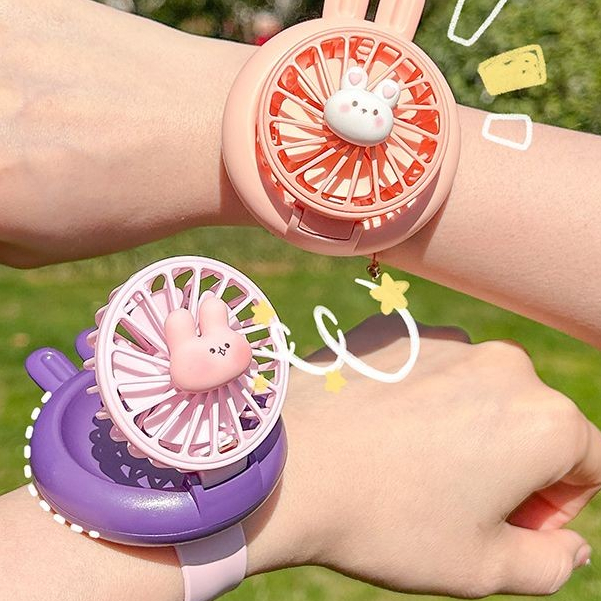 

Jam Tangan Kipas Kecil Kartun Pelajar Kipas Tangan
