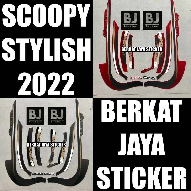 Striping Sticker Honda Scoopy Stylish 2022