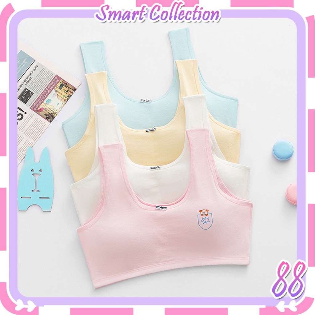 SC BR1942 Bra Bh Miniset Anak Wanita Pubertas Miniset Cewek Remaja Katun Pakaian Dalam