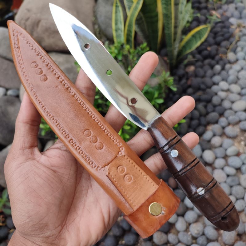 pisau dapur fulltang 15 cm baja per