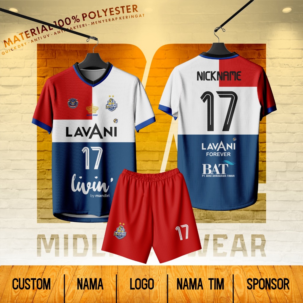 Jersey/Baju LAVANI TIM PROLIGA VOLLY BALL