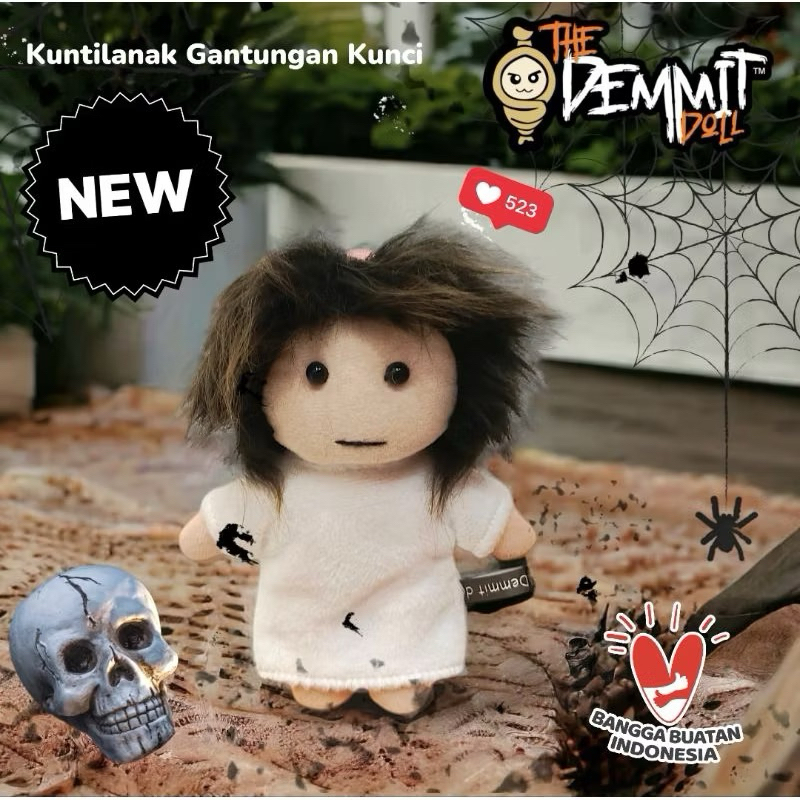 Boneka Kuntilanak Gantungan Tas / Kunci Lucu