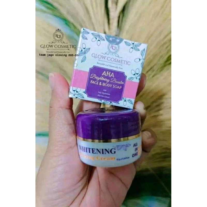 paket hemat RCB GLOW COSMETIC cream whitening