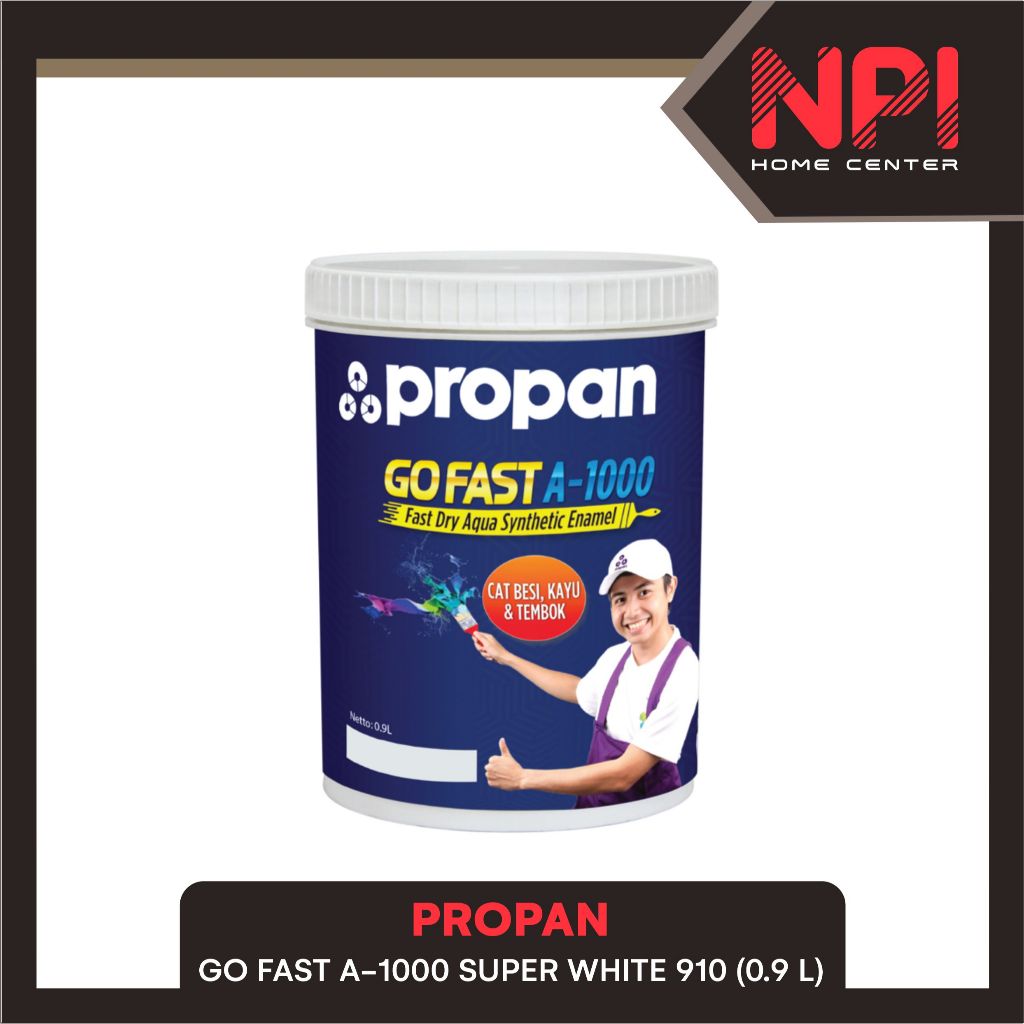 

Propan - Cat Minyak / Kayu / Besi Go Fast A 1000 A1000 Super White Putih