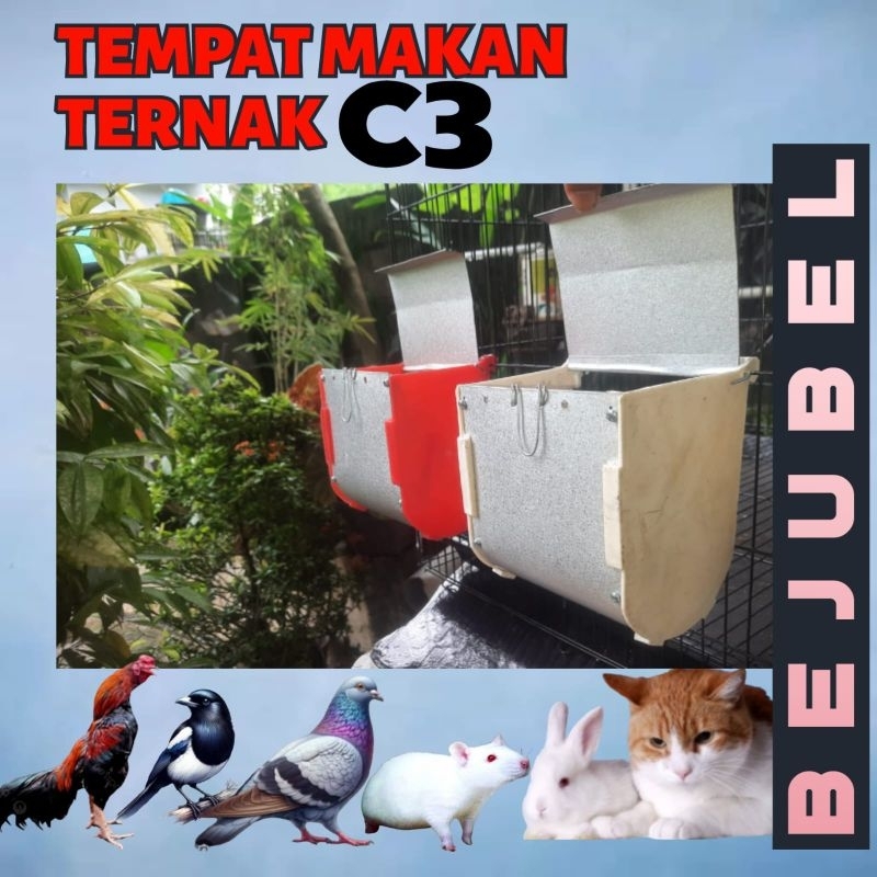 tempat pakan / cepuk,anti tumpah , burung ayam merpati dan sarang burung