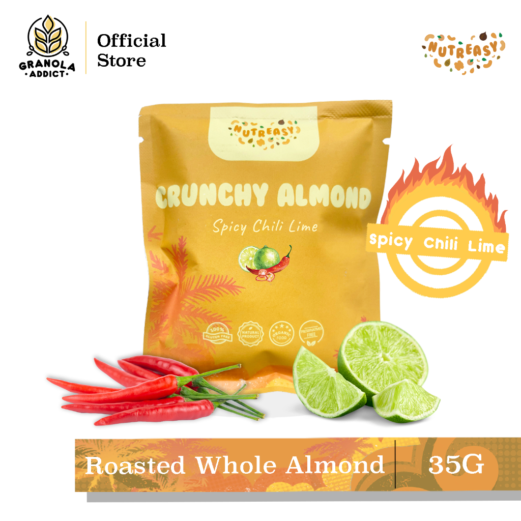 

Granola Addict - Nutreasy Roasted Almond (Spicy Chili Lime) 35G