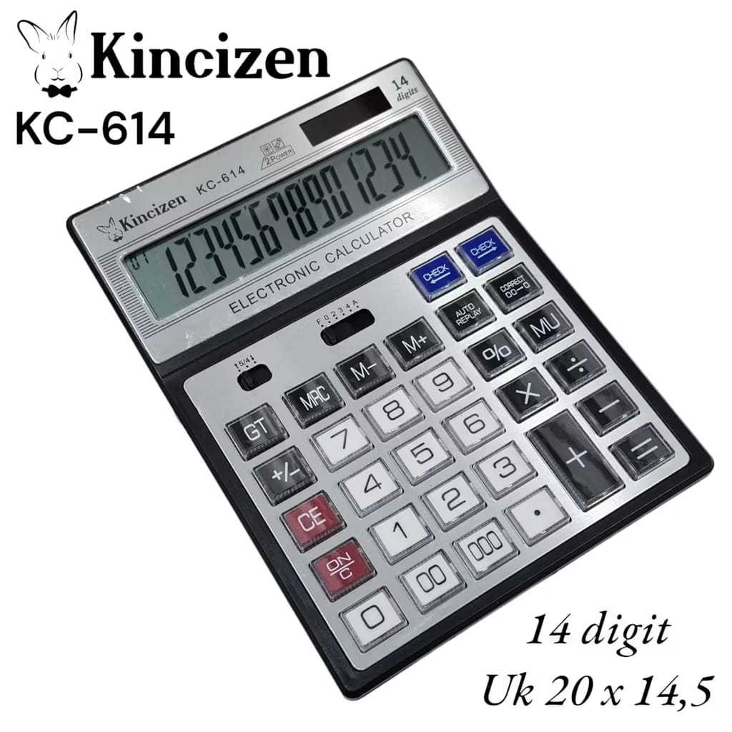 

Kalkulator Kincizen / Citizen CT 614 14 Digit Besar . Kalkulator 14 Digit