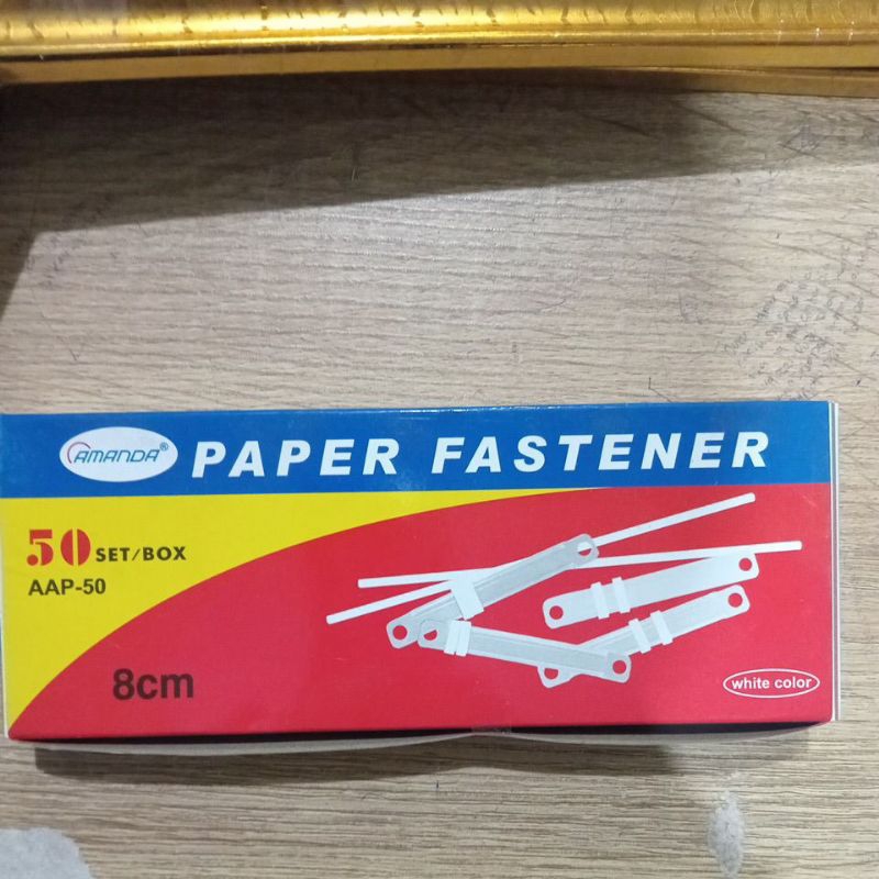 

Plastic Paper Fastener AMANDA AAP-50 / perbox isi 50pcs