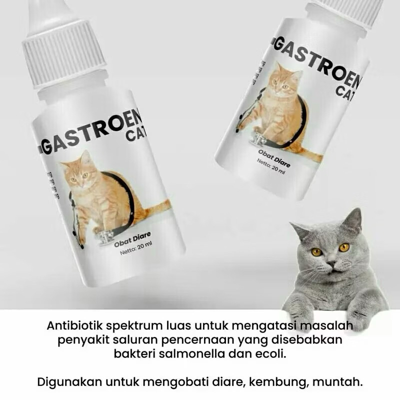 

Lezatoz_Genz Gastroen Cat Obat Diare Mencret Lemas Kembung Flu Perut Muntah Hilang Nafsu Makan