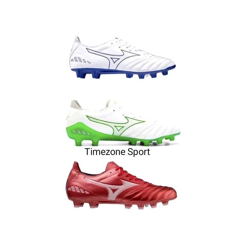 SEPATU SEPAKBOLA DAN FUTSAL ORIGINAL MIZUNO MORELIA SALA ELITE IN HIGH RISK RED WHITE SILVER ~  MIZU