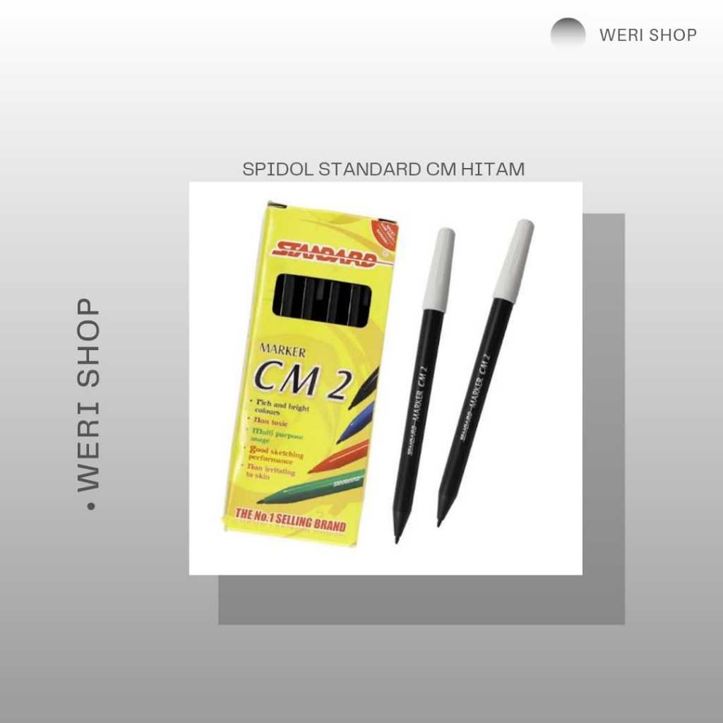 

SPIDOL STANDARD CM HITAM (1 PAK ISI 12 PCS)