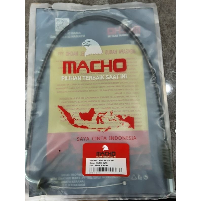 Kabel Gas Motor Vega R New Macho
