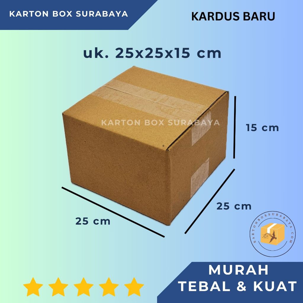 

KARDUS BOX KARTON 25X25X15 cm murah / KARTON KOTAK DUS PACKING ONLINE POLOS PACKAGING