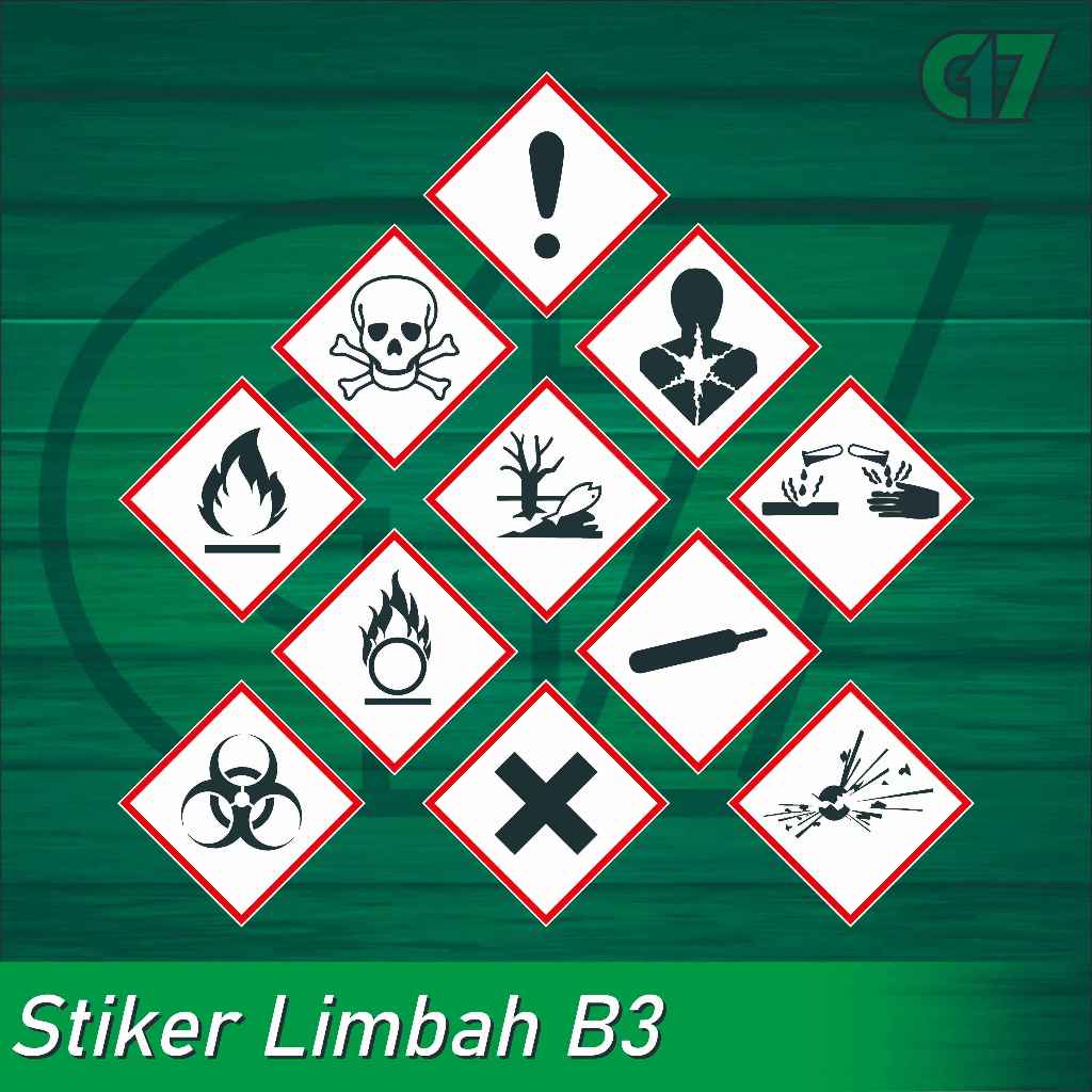 

Stiker Limbah B3 | Stiker Label Tanda Limbah B3 | Stiker Bahan Beracun, Berbahaya | Stiker Hazmat B3