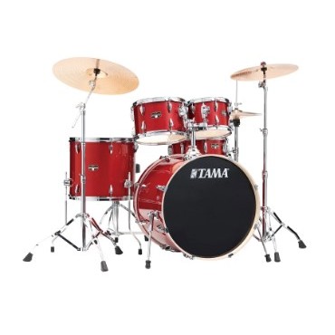 Drum Set Akustik TAMA IP52H6W-BRM Imperialstar Drum 5-Piece Drum Kit w/Hardware Burnt Red Mist Origi