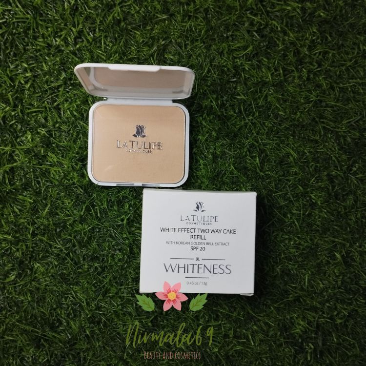 LATULIPE WHITE EFFECT TWO WAY CAKE REFILL SPF20 13gr/bedak padat La tulip/bedak murah/bedak natural/