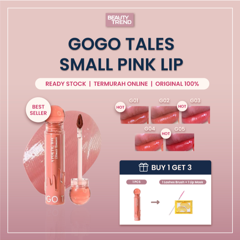 [READY ORI] Gogo Tales Small Pink Lip Gogo Tales Airpods Lip Gogo Tales Liptint Gogo Tales Lip GT592