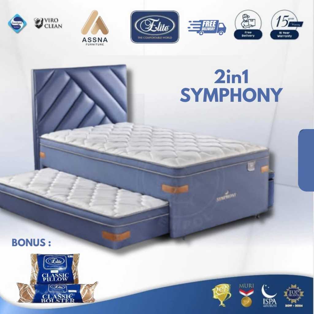Set Spring Bed Elite 2in1 Symphony Latex - Jogja