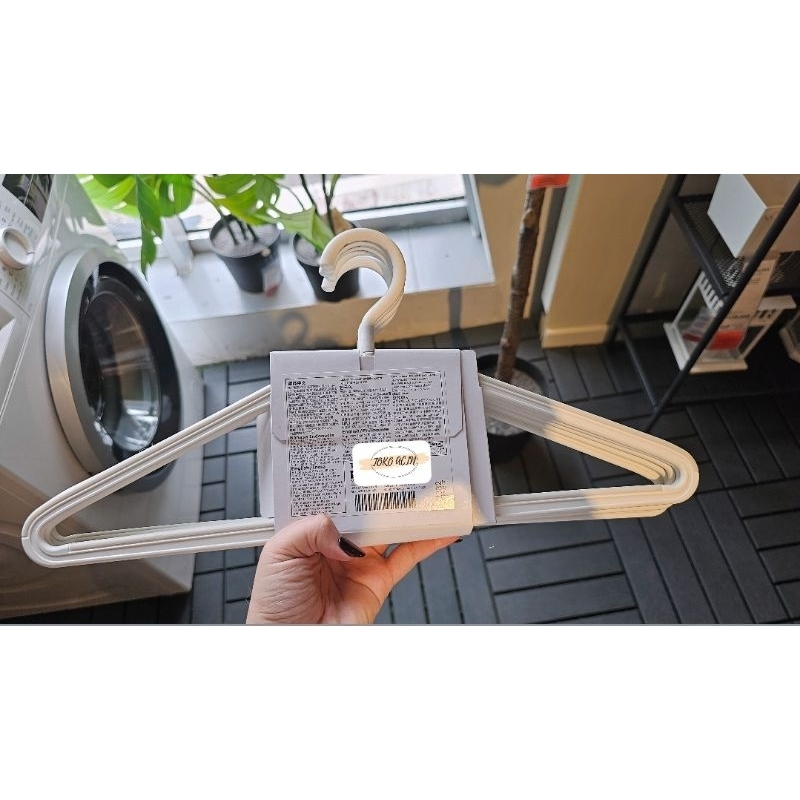 TRYSSE Gantungan, putih/abu-abu, gantungan baju, gantungan baju plastik, gantungan baju putih, gantu