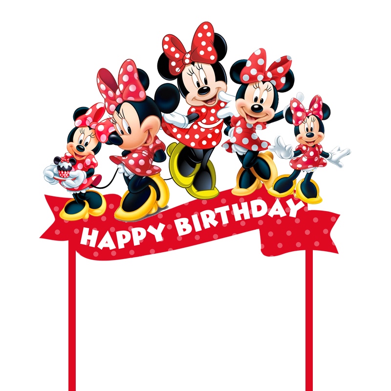 Minnie Mouse Cake Topper / Cake Topper Minnie Mouse / Topper Kue Minnie Mouse