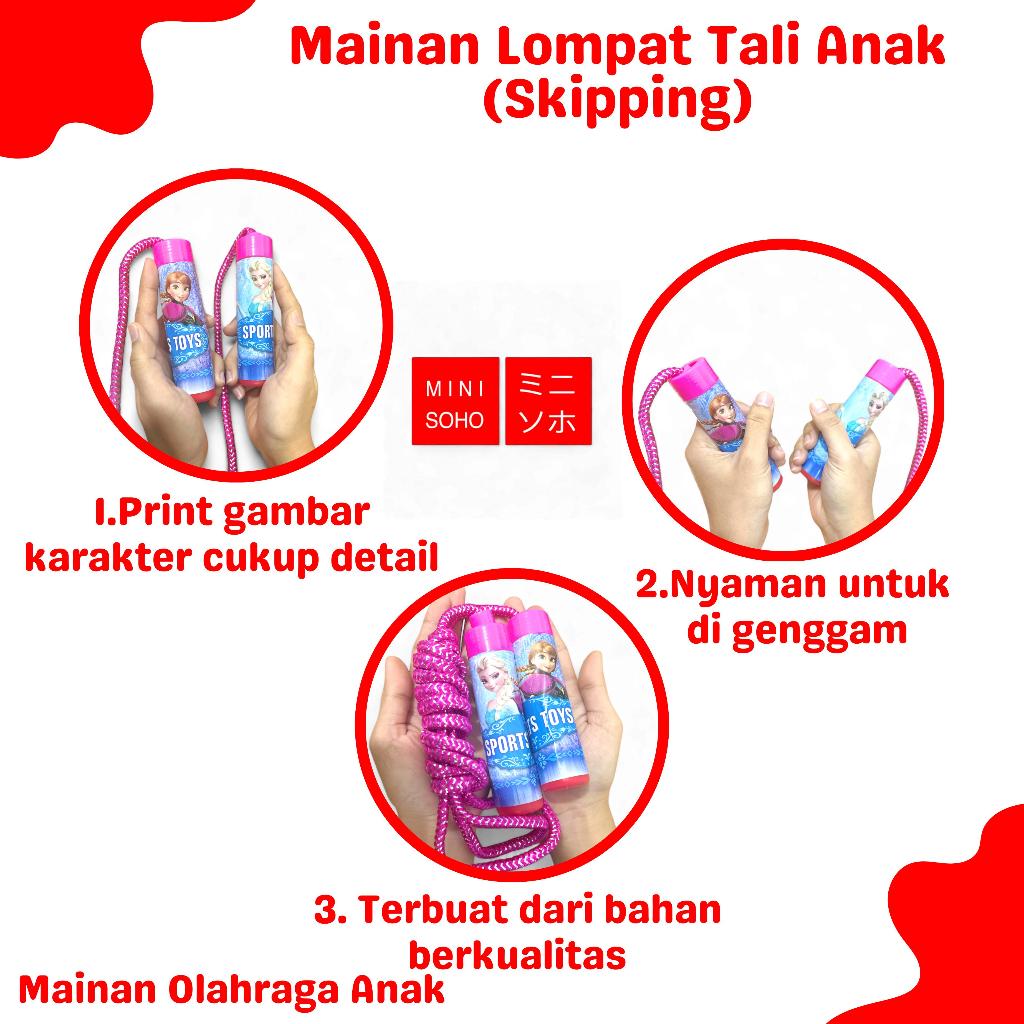 "Jual Produk Mainan Anak Lompat Tali Skipping Rope Karakter Frozen Sport Toys ''