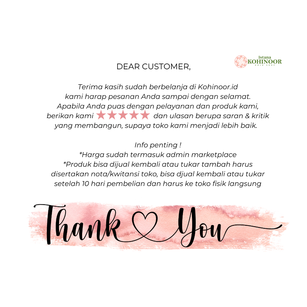 KOHINOOR KALUNG EMAS POLOS GOLD 16K RANTAI BESAR POLOS