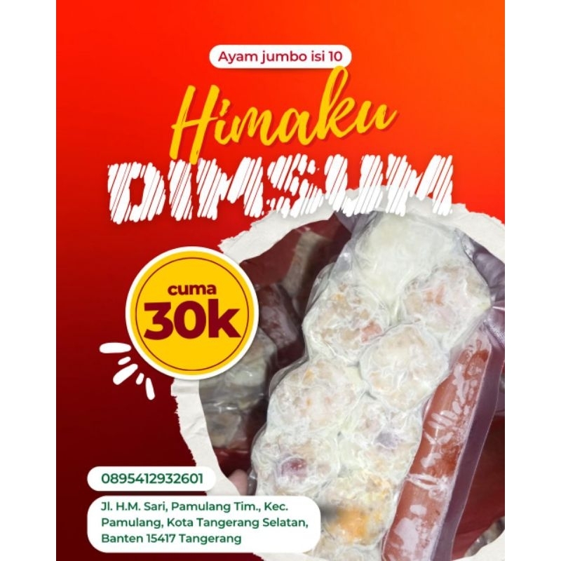 

Dimsum jumbo vakum isi 10 pcs