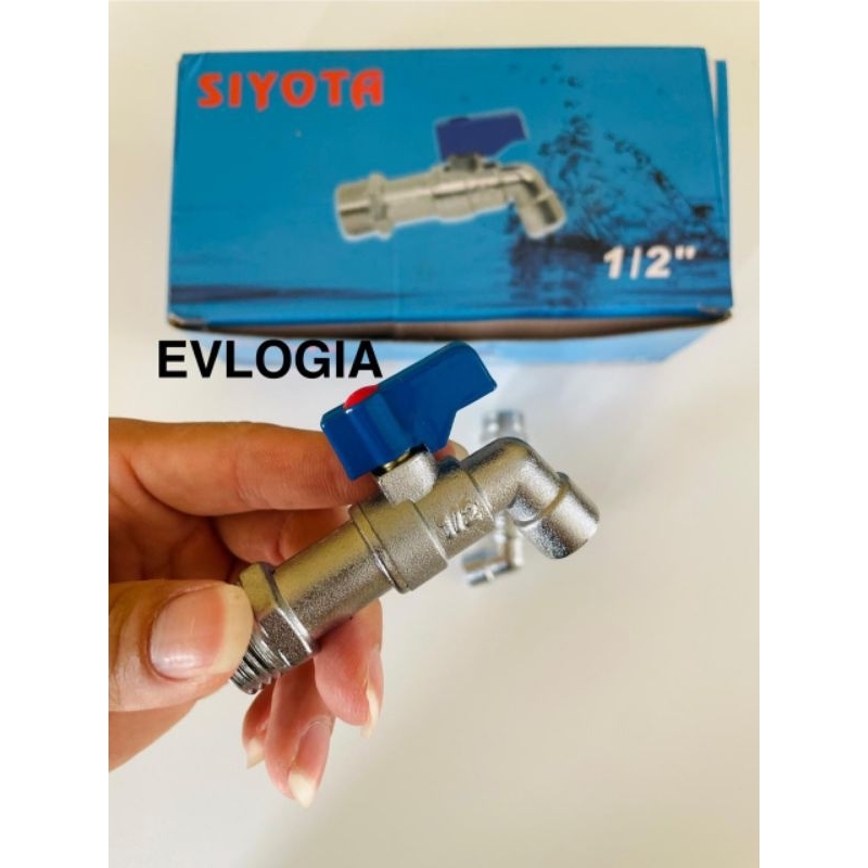 Kran Tembok Model Onda 1/2" inch Body panjang / Kran Air babet Tembok