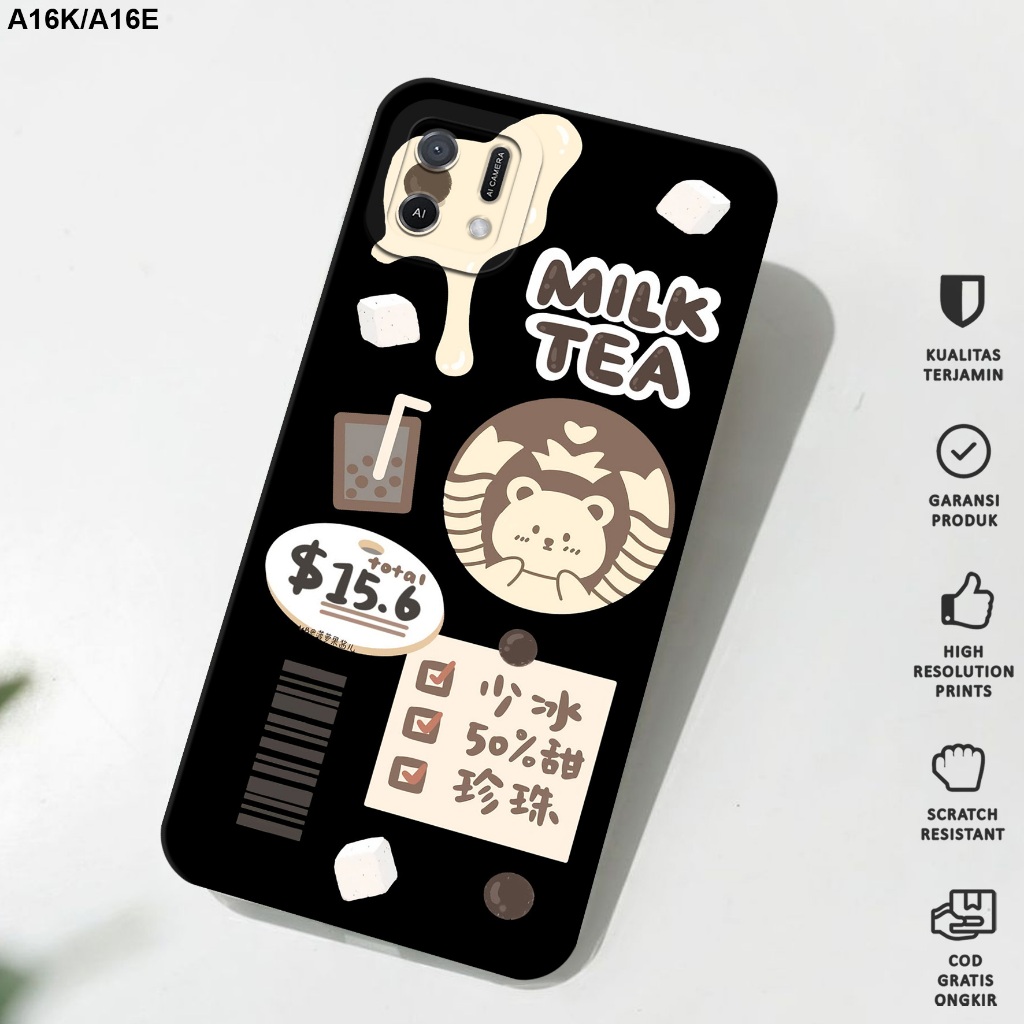 Case Oppo A16K/A16E - Casing Hp Oppo A16K/A16E Motif Starbuks - Softcase Oppo A16K/A16E - Softcase H