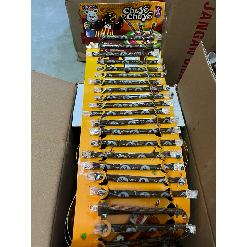 

YOSAN CHOYO CHOYO STICK COKLAT ISI 24pcs