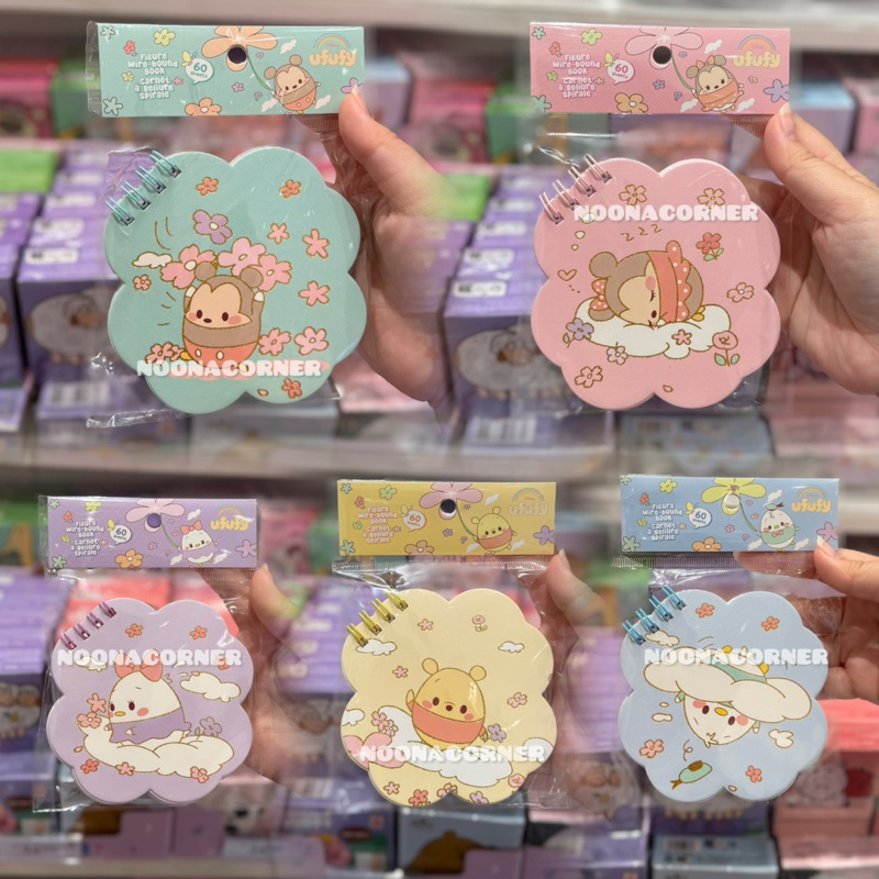

Miniso x Disney ‼️ Figure Wire-bound book / Mini Notebook Ufufy Festival Collections 60 sheets (Pooh / Mickey / Minnie / Donald / Daisy)