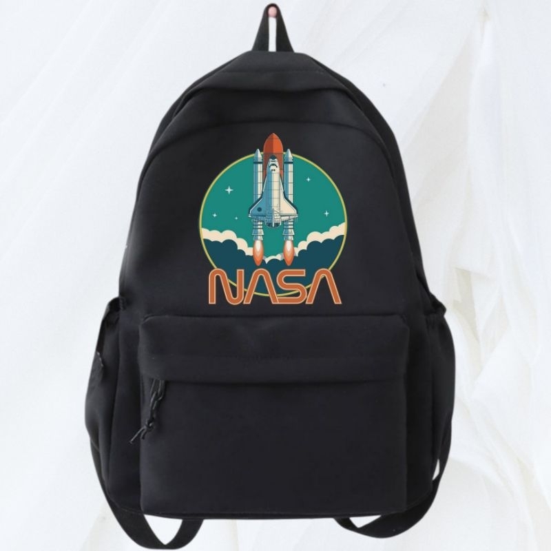 Tas Ransel Backpack NASA Distro Kanvas Cordura D300 Premium / Tas Sekolah Keren Sablon Distro NASA S