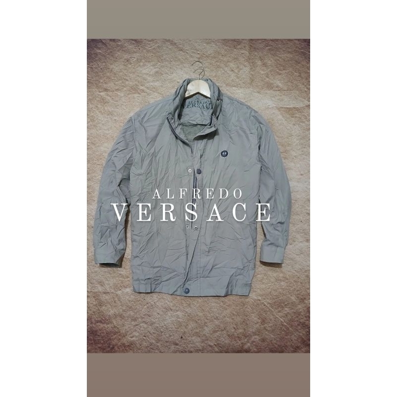 jaket casual alfredo versace  hidden hoodie keren bekas second preloved